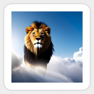 The strength of the lion Sticker